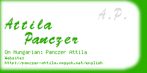 attila panczer business card